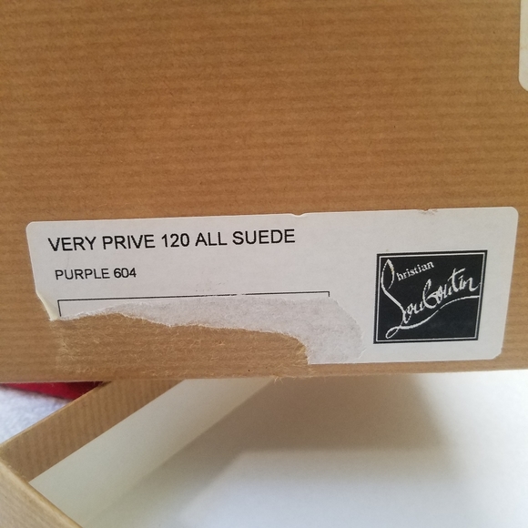 CHRISTIAN LOUBOUTIN VERY PRIVE SUEDE HEELS! - Picture 11 of 11